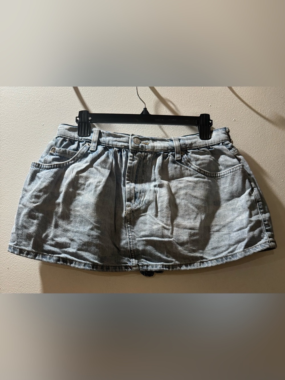 Light Wash Demi Denim Mini Skort Women - Picture 13 of 14
